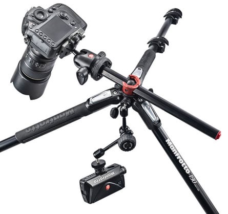 1013986_A.jpg - Manfrotto MK190XPRO4-3W Tripod 3W head - Image 1
