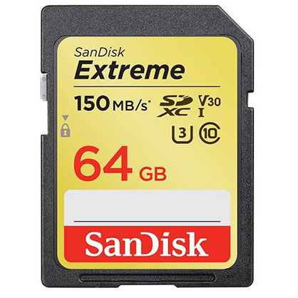 SANDISK EXTREME SDXC 64GB 170MB/S UHS-I MEMORY CARD