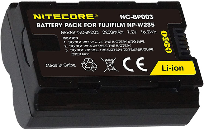 Nitecore NC-BP003 - Fujifilm W235 Battery