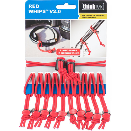 1019316_A.jpg - Think Tank Red Whips Bungie Cable Ties V2.0 - Image 1
