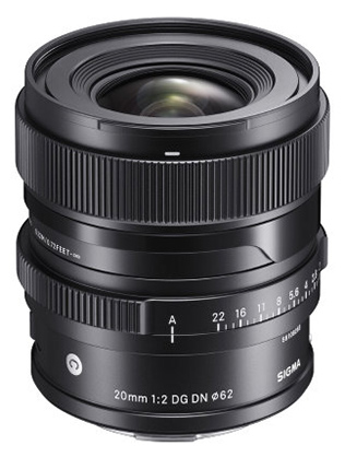 Sigma Sony E Full Frame Black 20mm f/2 DG DN Contemporary Lens - Best Available Image