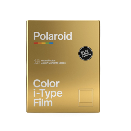 Polaroid Colour i-Type Film Double Pack 16 Photos Golden Moments Limited Edition