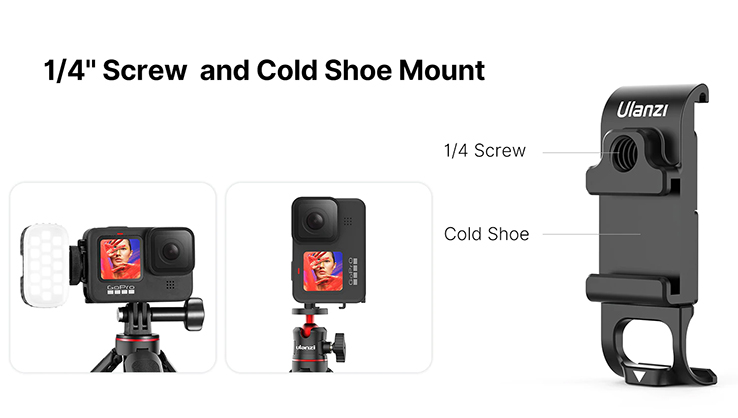 1019536_B.jpg - Ulanzi G9-6 Multi-functional Camera Battery Door for GoPro Hero9 10 11 12 - Thumbnail 2