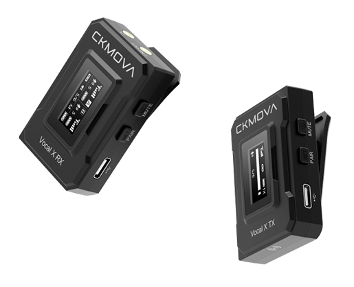 CKMOVA Vocal X V1 Ultra-Compact Dual-Channel Wireless Microphone (Black) - Best Available Image
