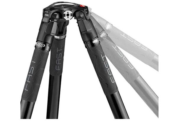 1020016_B.jpg - Manfrotto 540X Fluid Vidoe Head and 635 Fast Single Carbon Tripod - Image 2