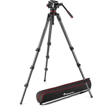 Manfrotto 504X Fluid Video Head and 536 Carbon Single Leg Tripod - Best Available Image