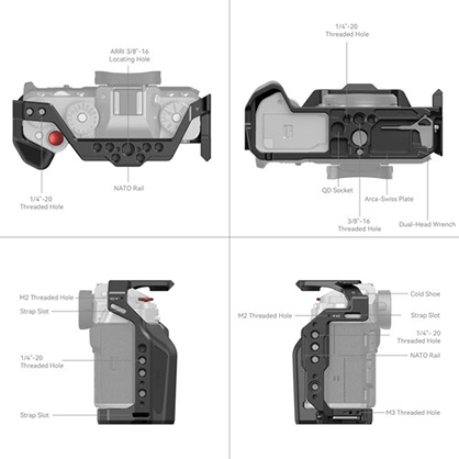1020446_C.jpg - SmallRig Cage for Fujifilm X-T5 4135 - Image 3