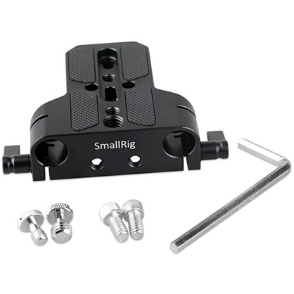 1021336_A.jpg - SmallRig Baseplate with Dual 15mm Rod Clamp 1674