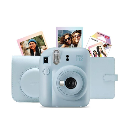 Fujifilm Instax Mini 12 Blue Gift Pack Limited Edition - Best Available Image