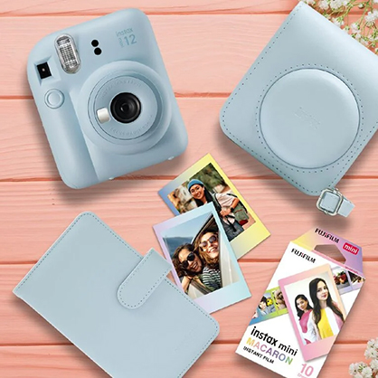 1021756_A.jpg - Fujifilm Instax Mini 12 Blue Gift Pack Limited Edition - Image 1