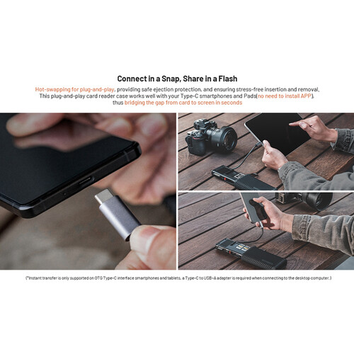 1022426_A.jpg - PGYTECH CreateMate CFexpress Type B/SD Card Reader Case (Classic Black) - Thumbnail 1