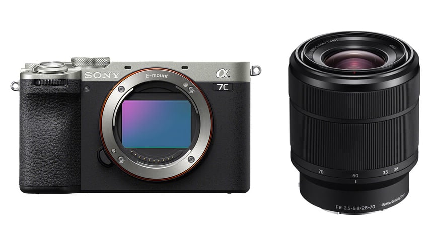 Sony a7C II Mirrorless Camera + 28-70mm Lens Kit Silver+ Bonus Travel Tripod