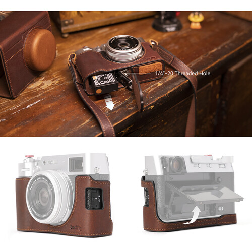 1022576_E.jpg - SmallRig Leather Case Kit Brown for FUJIFILM X100VI 4558 - Image 5