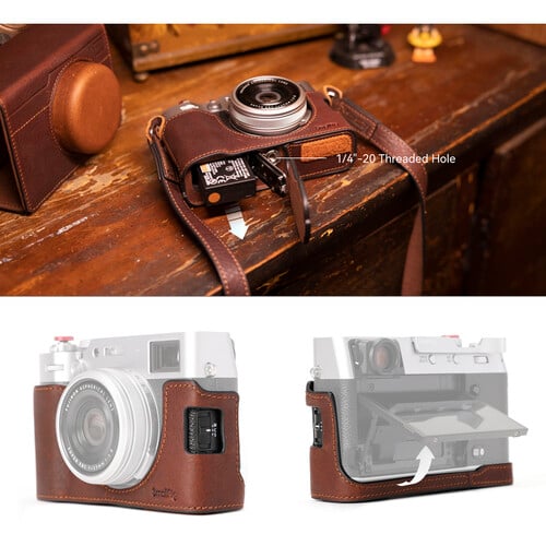 1022576_E.jpg - SmallRig Leather Case Kit Brown for FUJIFILM X100VI 4558 - Image 5