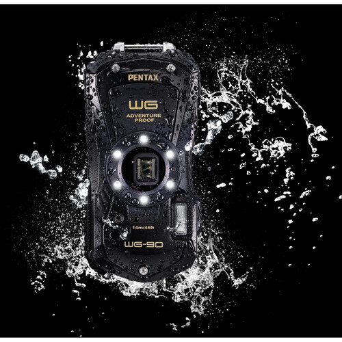 1022616_B.jpg - Ricoh Pentax WG-90 Digital Camera Black - Image 2