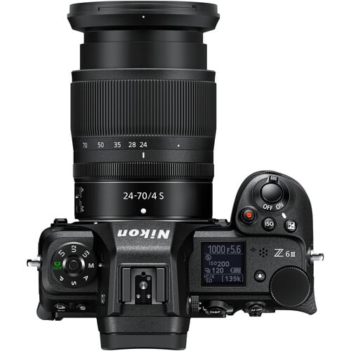 1023186_B.jpg - Nikon Z6 III Mirrorless Camera with 24-70mm f/4 S  + Bonus $250 Cashback