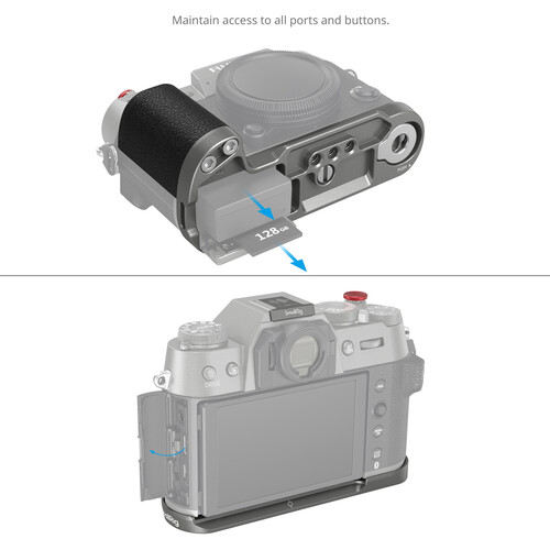 1023236_C.jpg - SmallRig Silicone L-Shape Grip for FUJIFILM X-T50 (Charcoal Silver) 4712 - Image 3