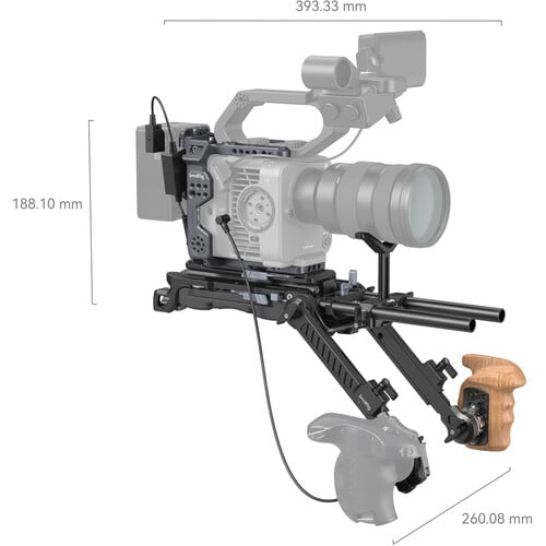 1023246_B.jpg - SmallRig Shoulder Rig Kit for Sony FX6 4125 - Thumbnail 2