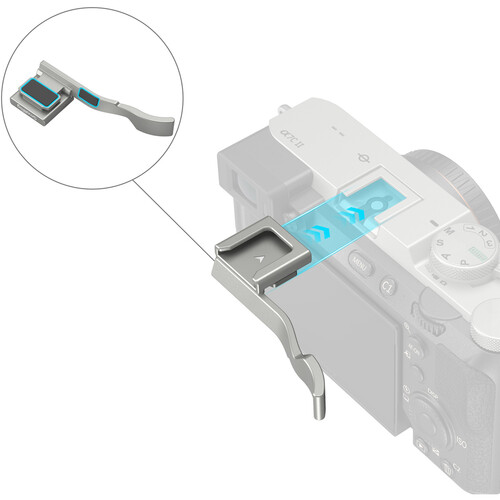 1023636_A.jpg - SmallRig Thumb Grip for Sony a7C II, a7CR and a7C (Silver) 4818 - Thumbnail 1