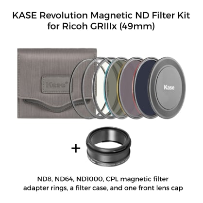 Kase Revolution Magnetic Professional ND Filter Kit for Ricoh GRIIIx 49mm - Best Available Image