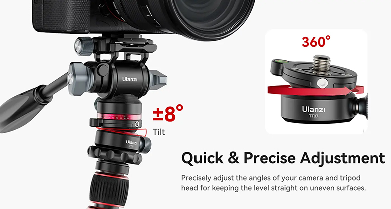 1023846_A.jpg - Ulanzi TT37 Mini Leveling Base Head - Image 1