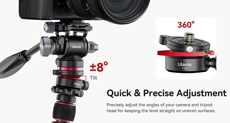 1023846_A.jpg - Ulanzi TT37 Mini Leveling Base Head - Image 1