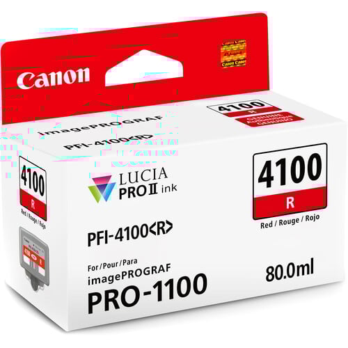 Best image for Canon PFI-4100 Red Pigment Ink Tank (80mL)