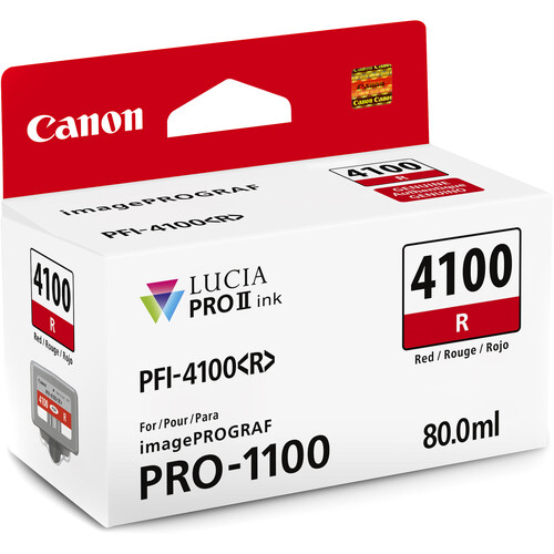 Best image for Canon PFI-4100 Red Pigment Ink Tank (80mL)