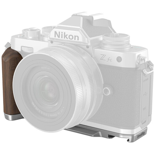 SmallRig L-Shape Mounting Plate with Wood Grip for Nikon Zfc Brown 4803 - Best Available Image