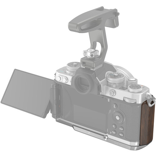 1024066_C.jpg - SmallRig L-Shape Mounting Plate with Wood Grip for Nikon Zfc Brown 4803 - Image 3
