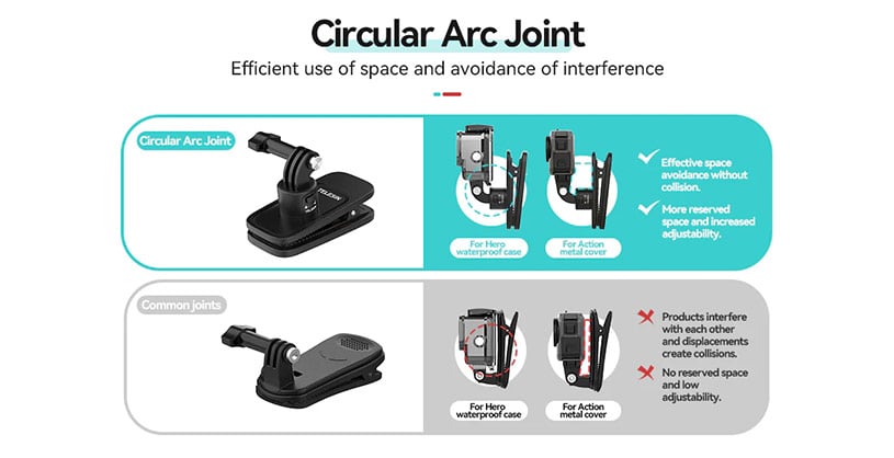 1024186_A.jpg - Telesin Magnetic Backpack Clip (Quick Release Version) - Thumbnail 1