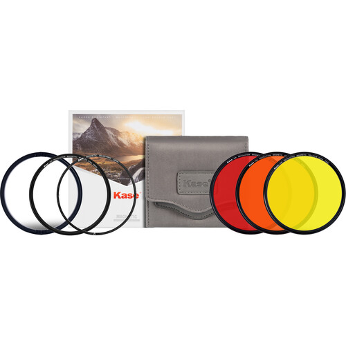 Kase Revolution Black and White 3-in-1 Filter Kit (Yellow, Orange, Red, 58mm) - Best Available Image