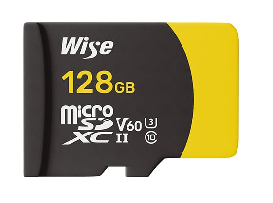 Wise 128GB UHS-II microSDXC V60 Micro SD Memory Card