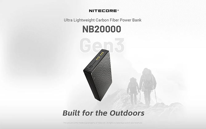 Nitecore NB20000 Gen 3 Dual USB-C Power Bank - Best Available Image