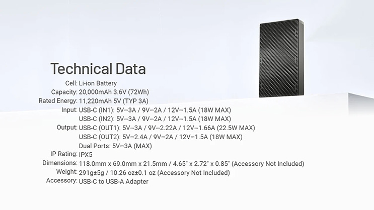 1024606_G.jpg - Nitecore NB20000 Gen 3 Dual USB-C Power Bank - Thumbnail 7