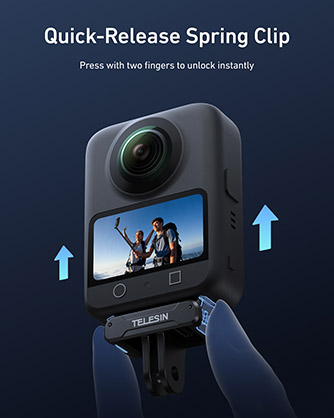 1025446_B.jpg - Telesin Magnetic Dual Claw Mount for DJI OSMO 360 - Thumbnail 2