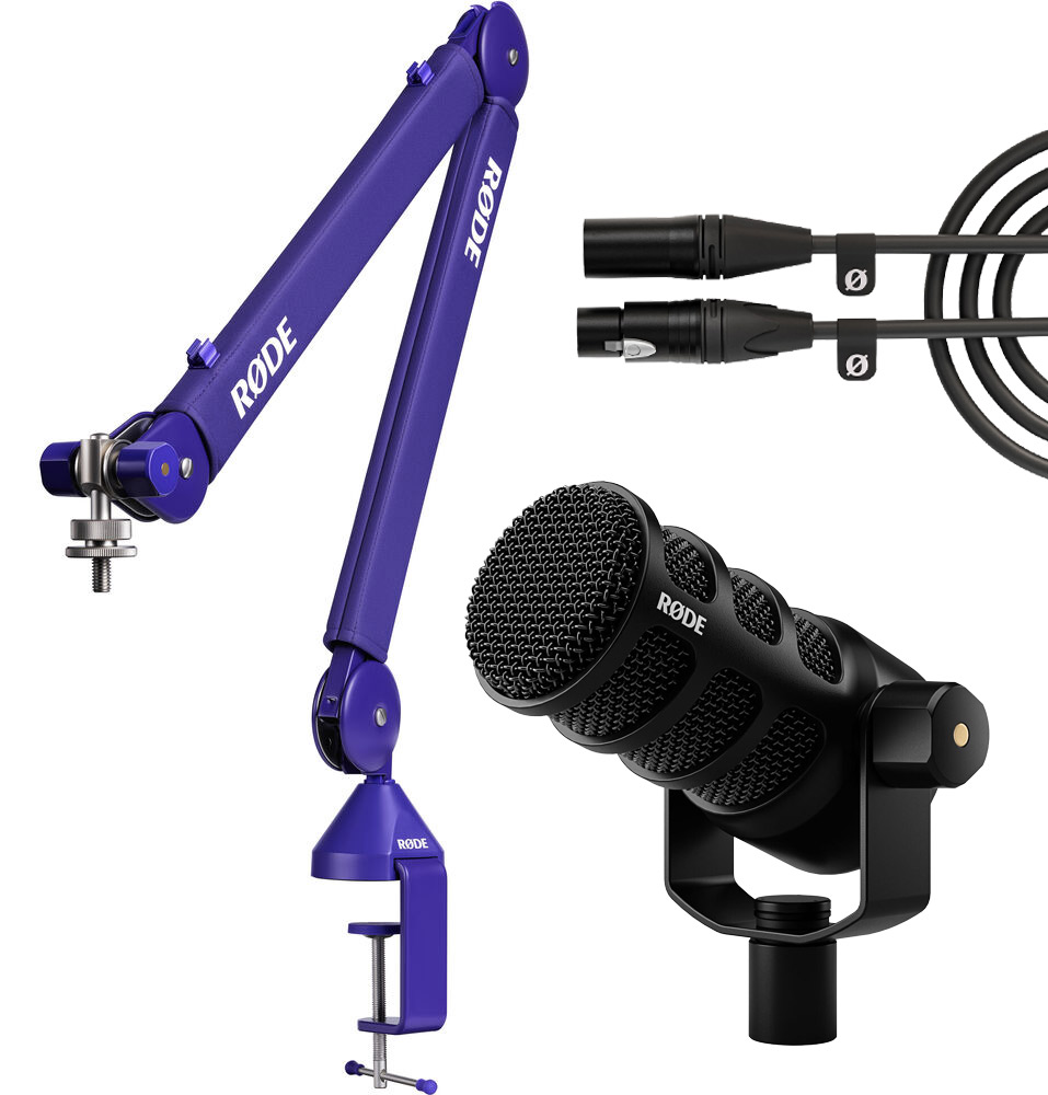 Rode PodMic USB Podcast Kit Purple - Best Available Image