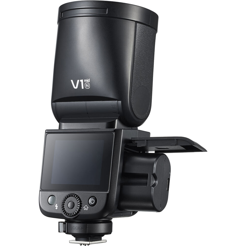 1026086_B.jpg - Godox V1mid N TTL On-Camera Flash for Nikon - Thumbnail 2