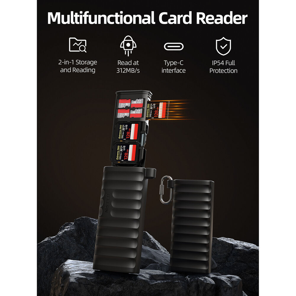 1026116_B.jpg - Telesin Multifunctional Card Reader (SD Card and Micro SD Card) - Image 2