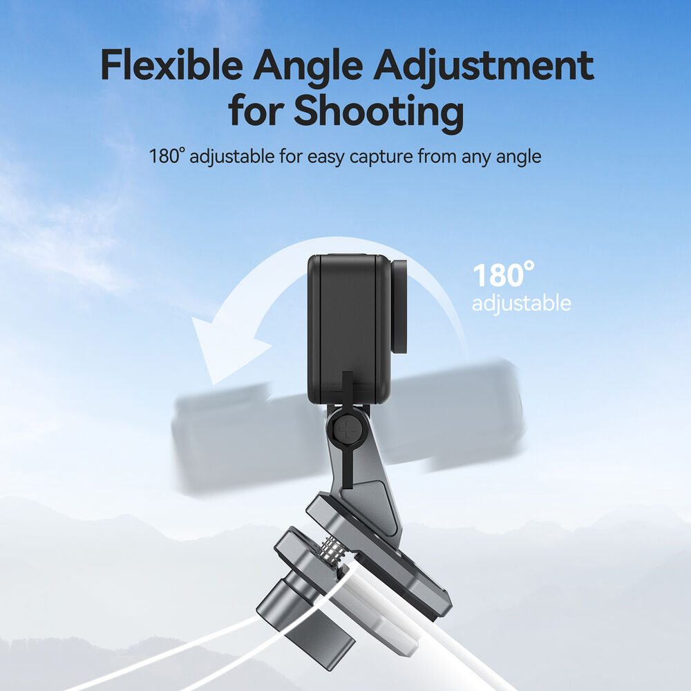 1026126_B.jpg - Telesin Telesin Windshield Clamp Mount Action Cameras DJI GoPro insta360 - Image 2