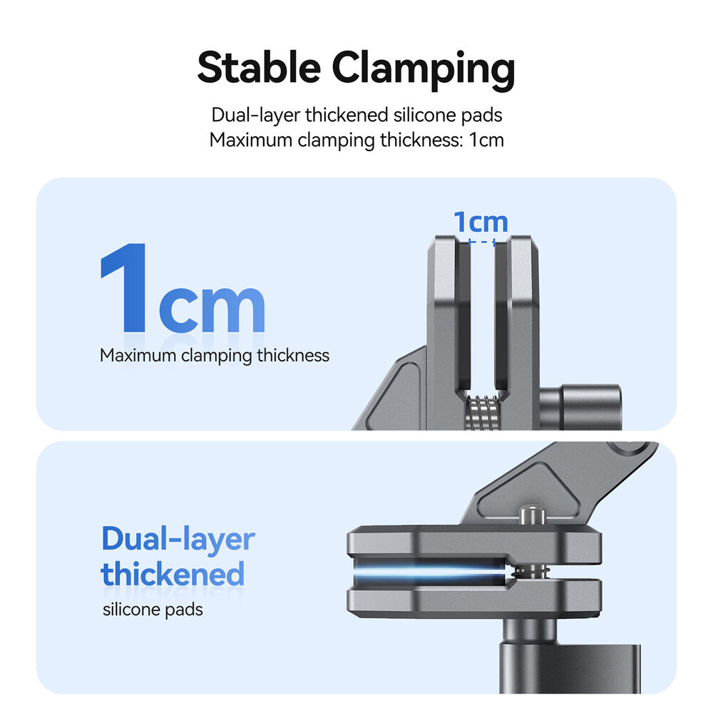 1026126_D.jpg - Telesin Telesin Windshield Clamp Mount Action Cameras DJI GoPro insta360 - Image 4