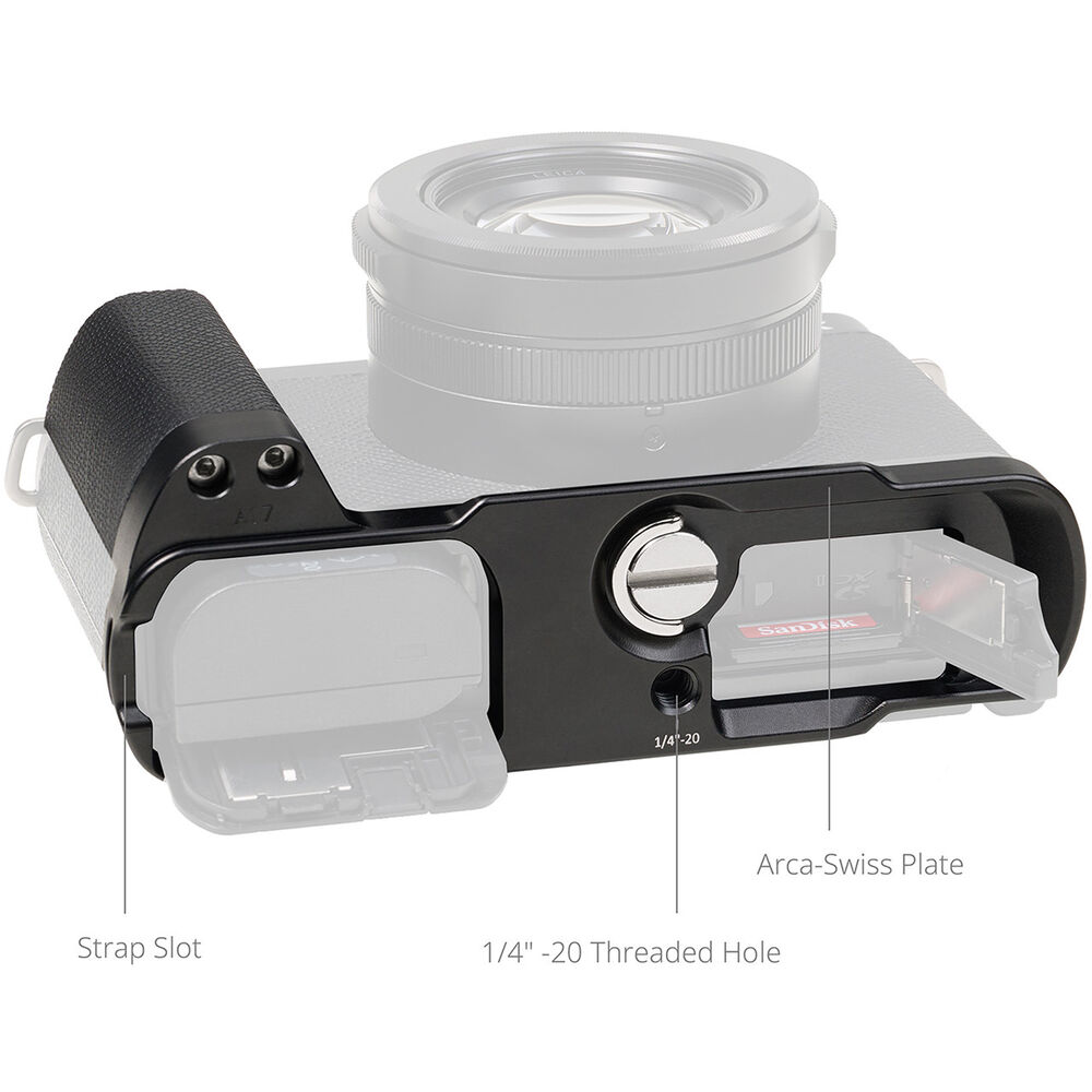 1026476_A.jpg - SmallRig L-Shaped Plate with Silicone Handle - Panasonic LUMIX L10 (Black) 5700 - Image 1