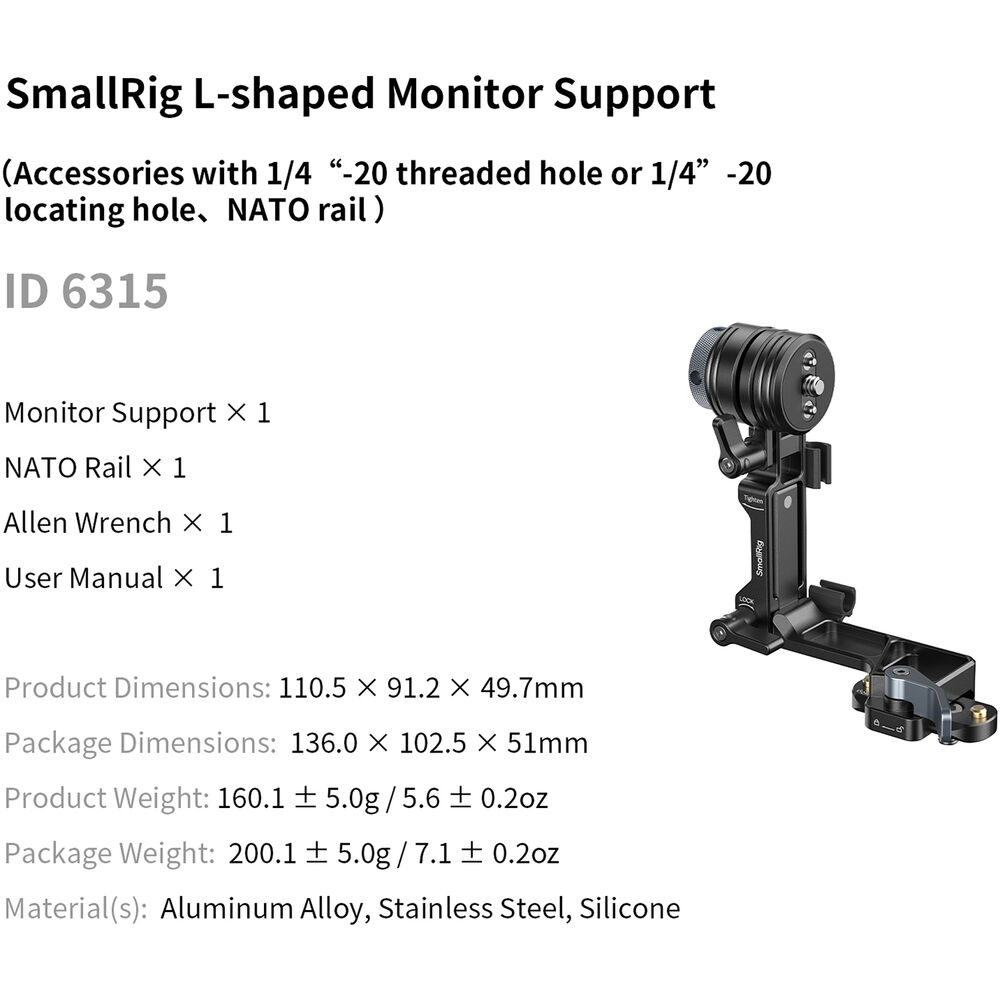 1026716_E.jpg - SmallRig L-Shaped Monitor Support 6315 - Image 5