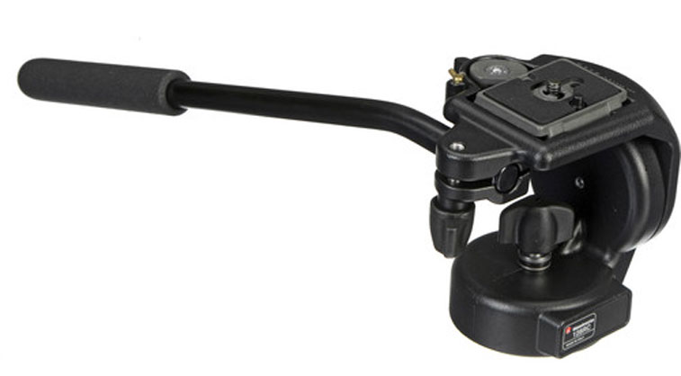 Manfrotto 128RC Micro Fluid Video Tripod Head with quick release camera plate
