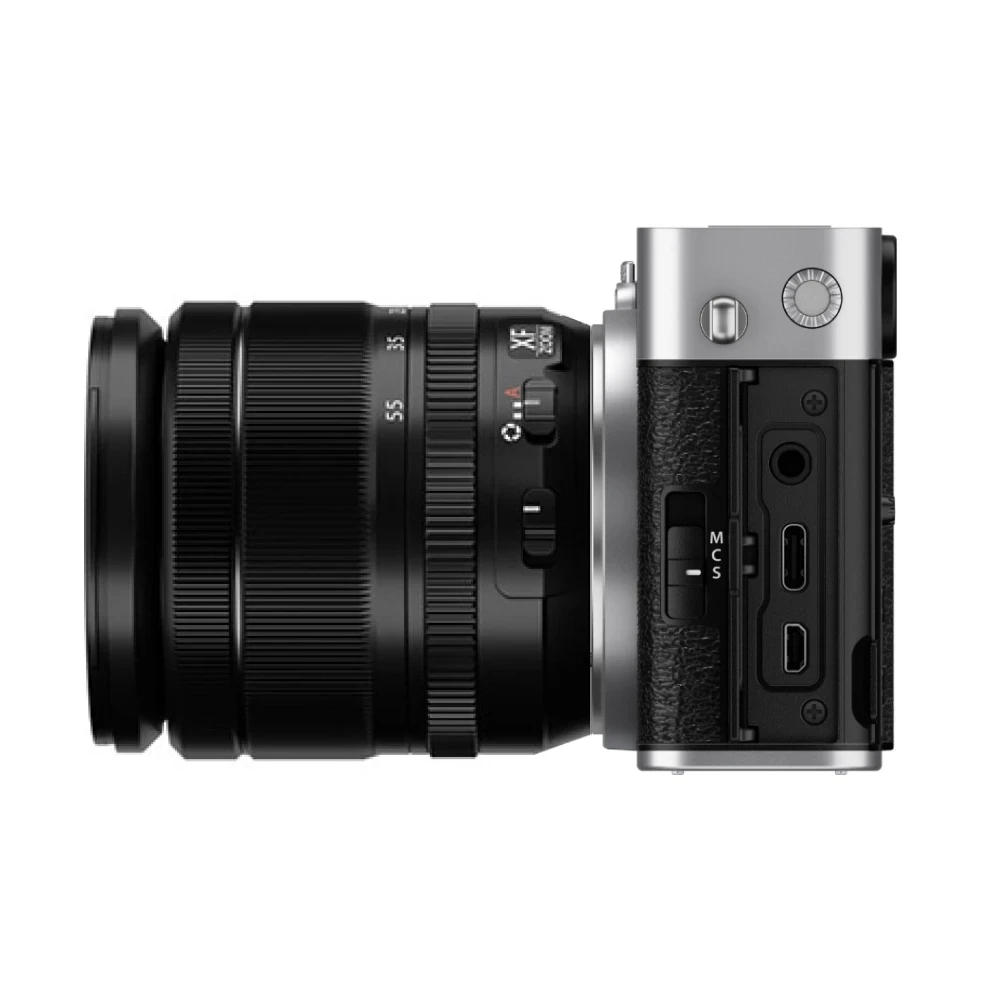 XE5-side.png.webp - FUJIFILM X-E5   XF18-55 mm kit - Silver - Image 1