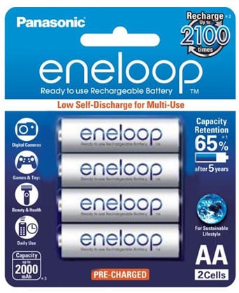 Panasonic ENELOOP AA Rechargeable 4pk