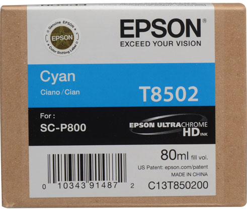 Best image for Epson T8502 80ml Cyan Ink SC-P800