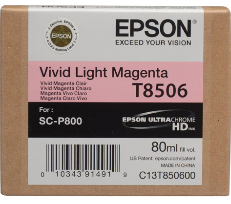 Best image for Epson T8506 80ml Vivid Light Magenta SC-P800