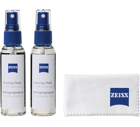 Zeiss Lens Cleaning Fluid 2pk + MF Cloth