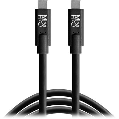 Tether Pro USB-C to USB-C 3" (0.9m) BLK